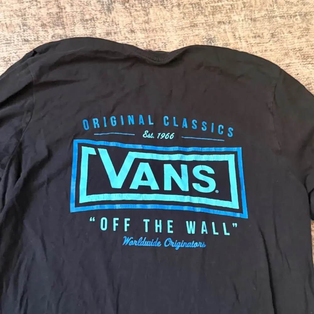 Men Medium Lot of 3 Vans Tops (Maroon Hoodie, Long Sleeve & Short Sleeve Tees)